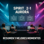 Photorealistic wide shot of a pro CS2 arena: two teams at PCs on cyan